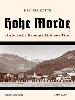 cover image of Hohe Morde